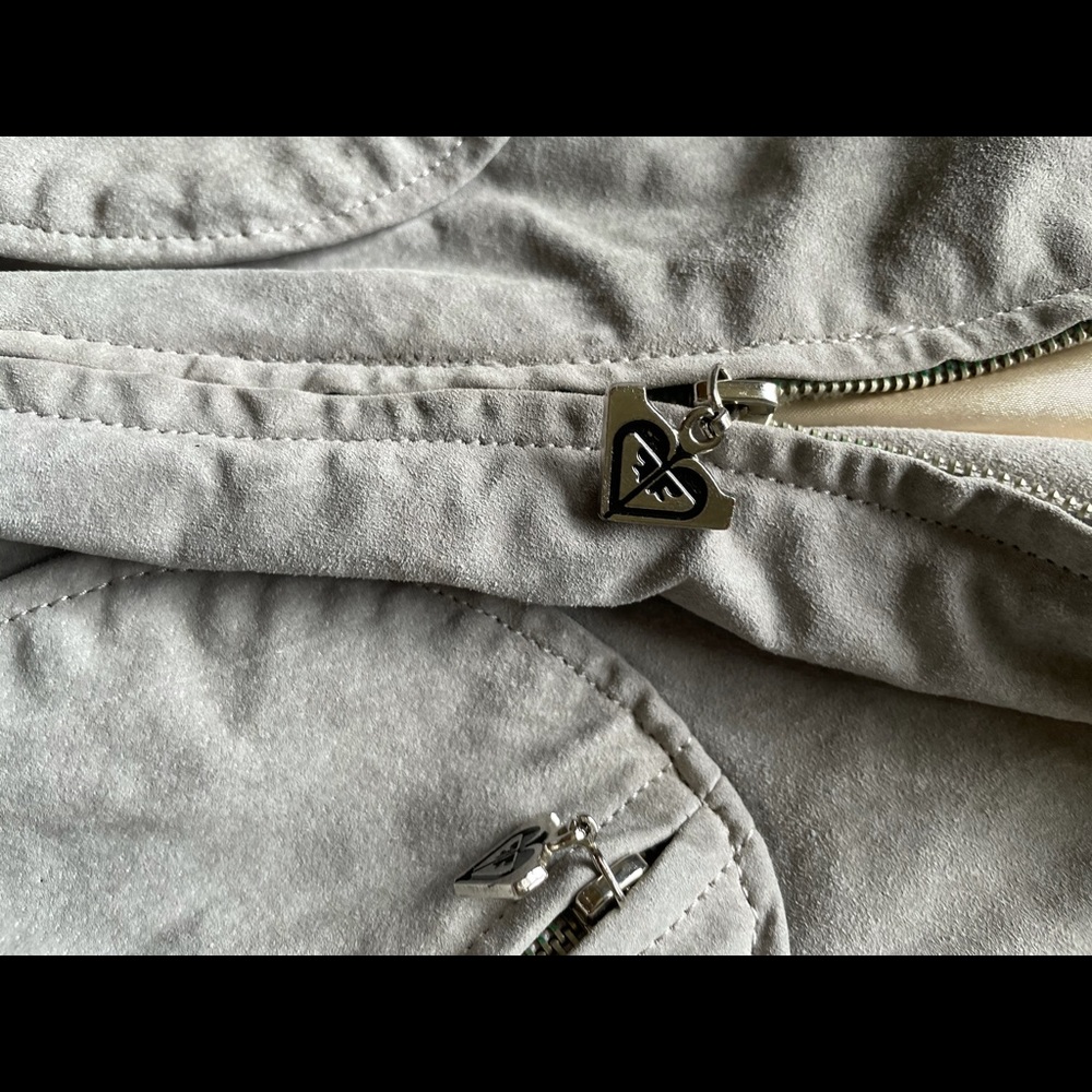 Leather Roxy Bomber Jacket - Picture 3 of 8